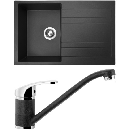 Set Sinks (dřez Grande 800 Granblack 30 + baterie Pronto Granblack 30)