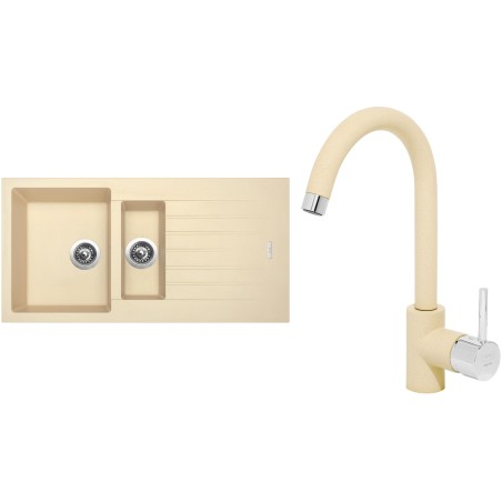 Set Sinks (dřez Perfecto 1000.1 Sahara 50 + baterie Mix 35 Sahara 50)